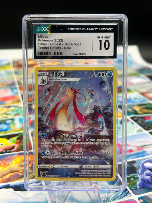 CGC 10 Milotic TG02/TG30 - SWSH12: Silver Tempest Trainer Gallery (SWSH12: TG) Graded Pokémon TCG