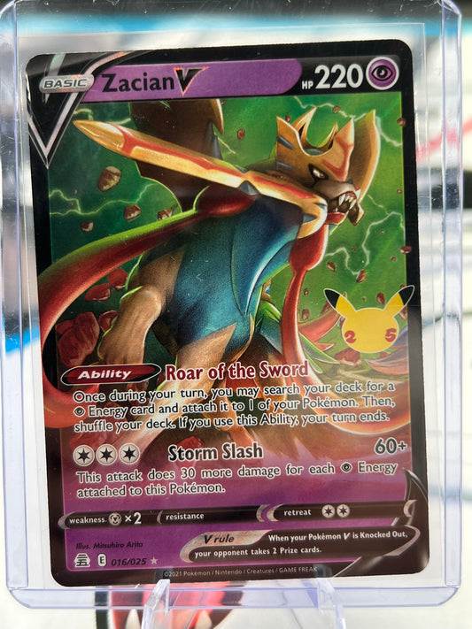 Zacian V 016/025 - Celebrations (CLB) Pokémon TCG