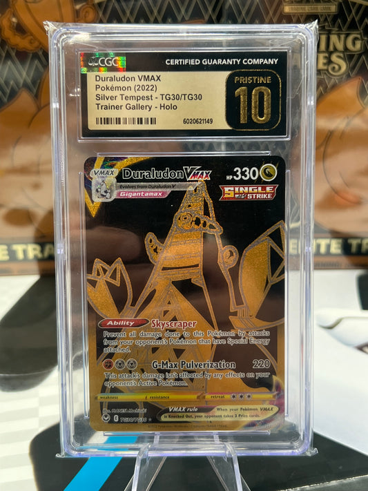 CGC 10 Pristine Duraludon VMAX (Secret) TG30/TG30 - SWSH12: Silver Tempest Trainer Gallery (SWSH12: TG) Pokémon TCG