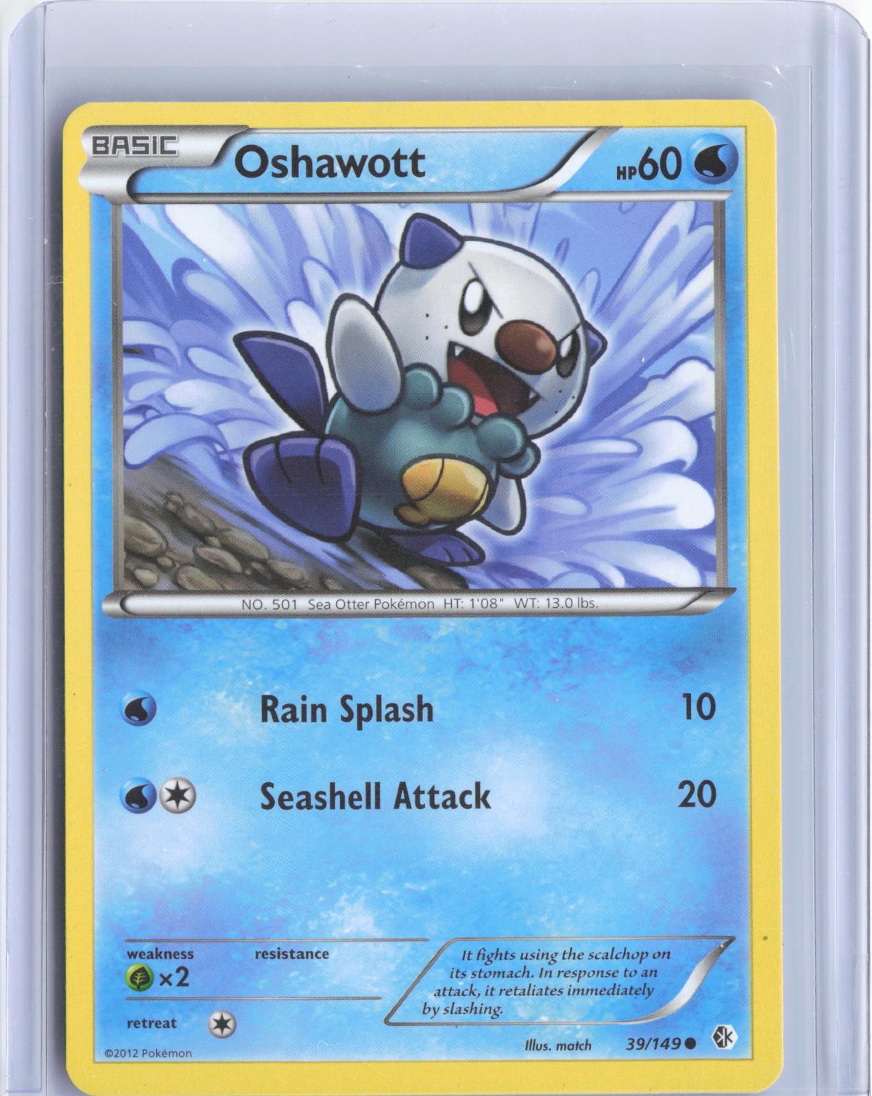Oshawott 39/149 Common Boundaries Crossed Pokemon TCG Card