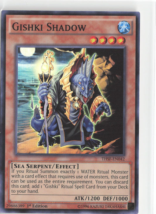 Gishki Shadow THSF-EN042 Super Rare The Secret Forces Yu-Gi-Oh 1st Edition
