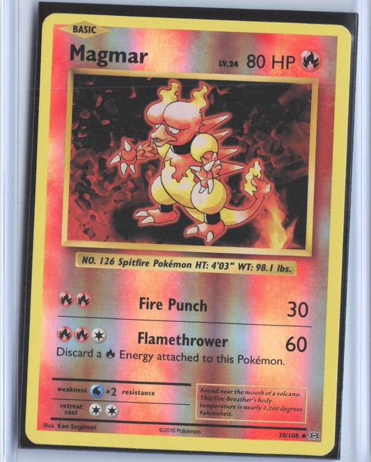Magmar 20/108 Uncommon Evolutions Pokemon Reverse Holo