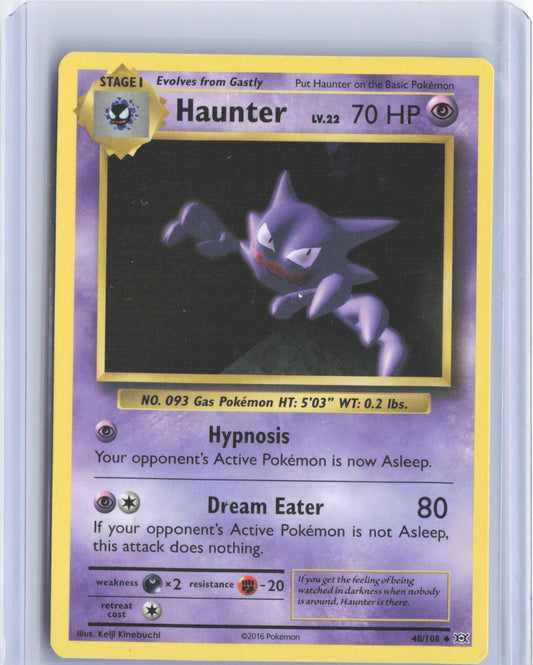 Haunter 48/108 Uncommon Evolutions Pokemon TCG Card