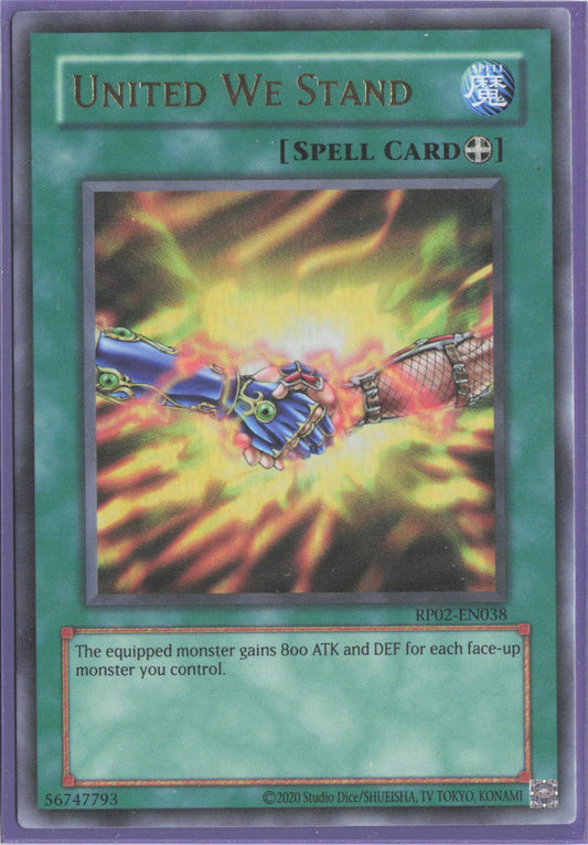 United We Stand RP02-EN038 Ultra Rare Retro Pack 2 Yu-Gi-Oh Unlimited