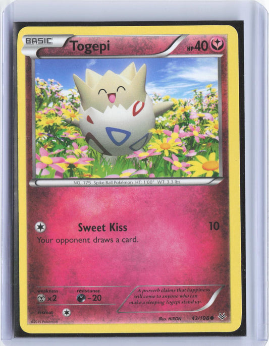 Togepi 43/108 Common Roaring Skies Pokemon TCG Card