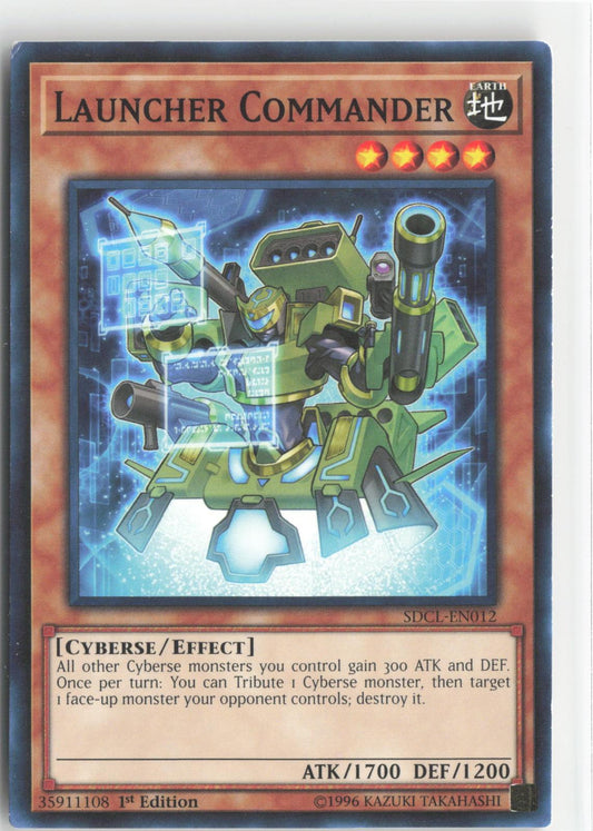 Launcher Commander SDCL-EN012 Structure Deck: Cyberse Link Yu-Gi-Oh 1st Edition