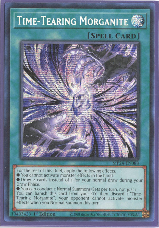 Time-Tearing Morganite MP24-EN088 25th Anniversary Tin: Dueling Mirrors Yu-Gi-Oh 1st Edition