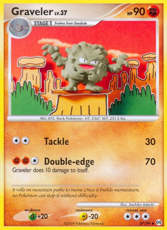 Graveler 37/99 Uncommon Arceus Pokemon Reverse Holo