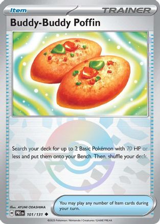 Buddy-Buddy Poffin (Poke Ball Pattern) 101/131 Prismatic Evolutions Pokemon Card