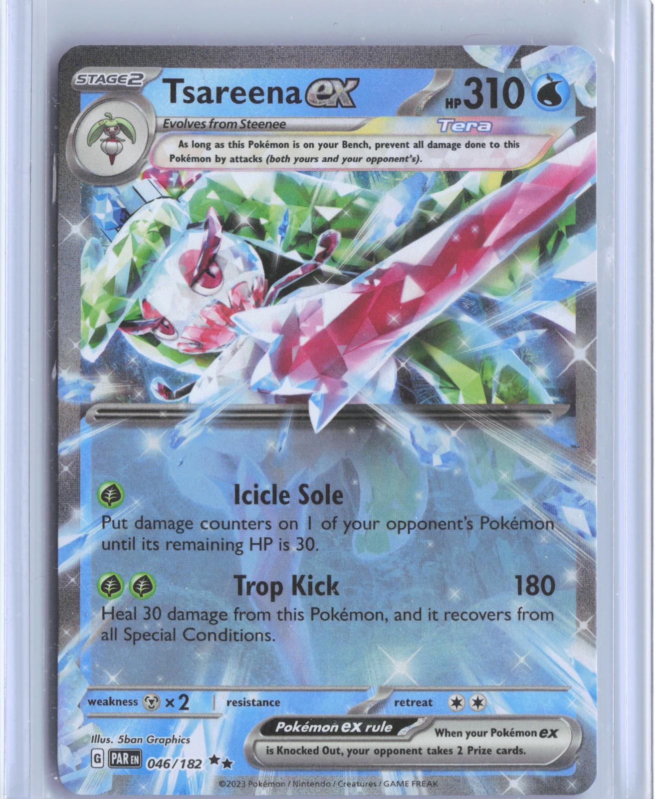 Tsareena ex 046/182 Double Rare Paradox Rift Pokemon TCG Card