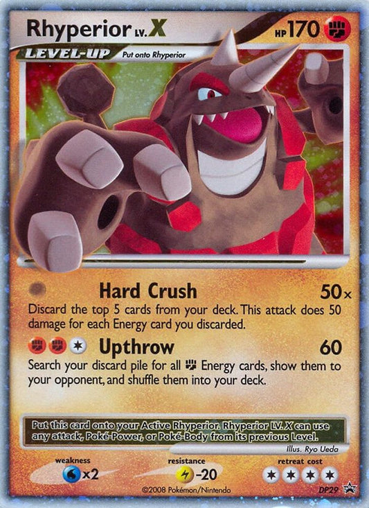 Rhyperior LV.X DP29 Holo Promo Diamond and Pearl Promos Pokemon