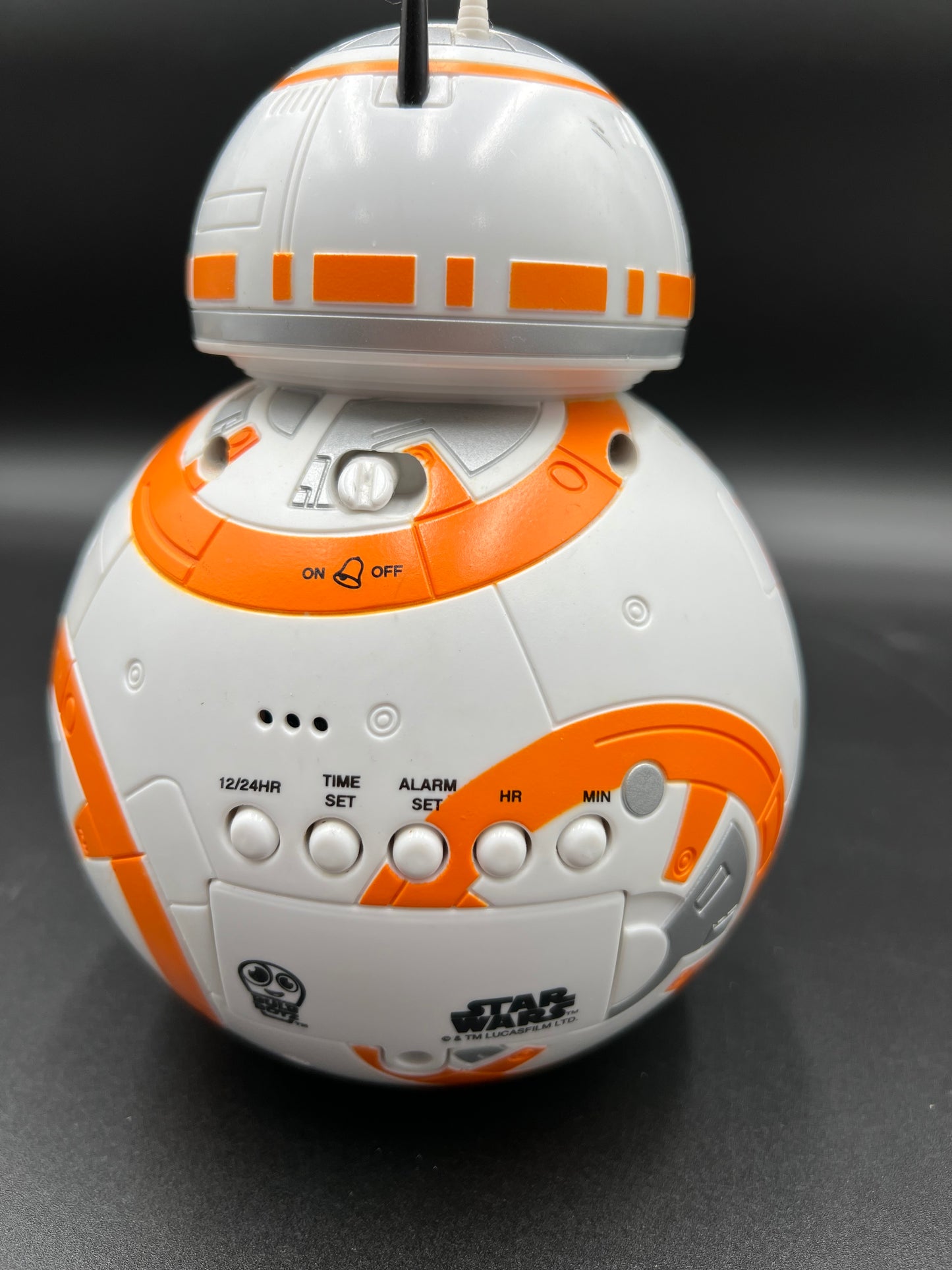 Star Wars BB-8 Alarm Clock Bulb Botz Kids Light-Up LCD Display Digital Clock Untested