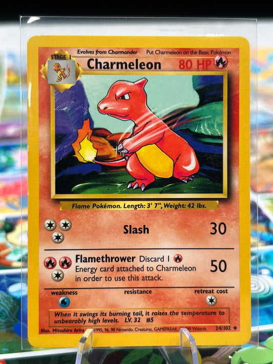 Charmeleon 24/102 - Base Set (BS) Pokémon Card TCG