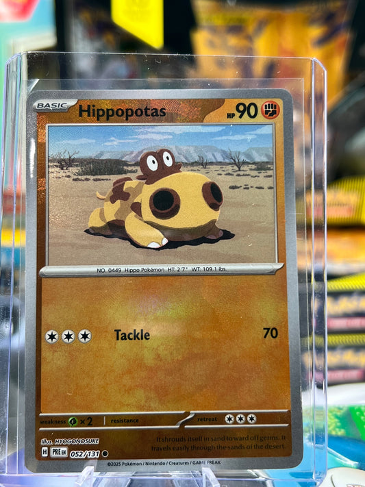 Hippopotas 052/131 (Poke Ball Pattern) - SV: Prismatic Evolutions (PRE) Pokémon TCG