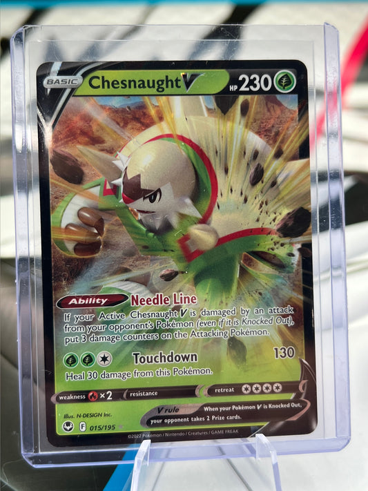 Chesnaught V 015/195 / Ultra Rare - SWSH12: Silver Tempest (SWSH12) Pokémon TCG