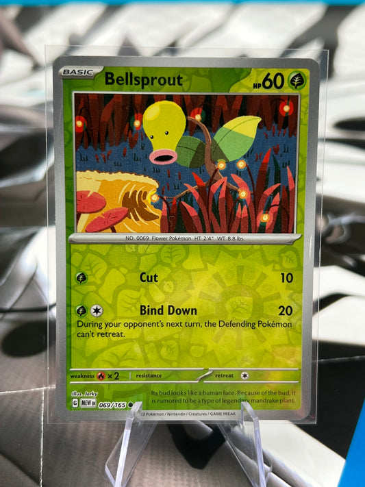 Bellsprout Reverse Holo 069/165 - SV: Scarlet & Violet 151 (MEW) Pokémon Card TCG