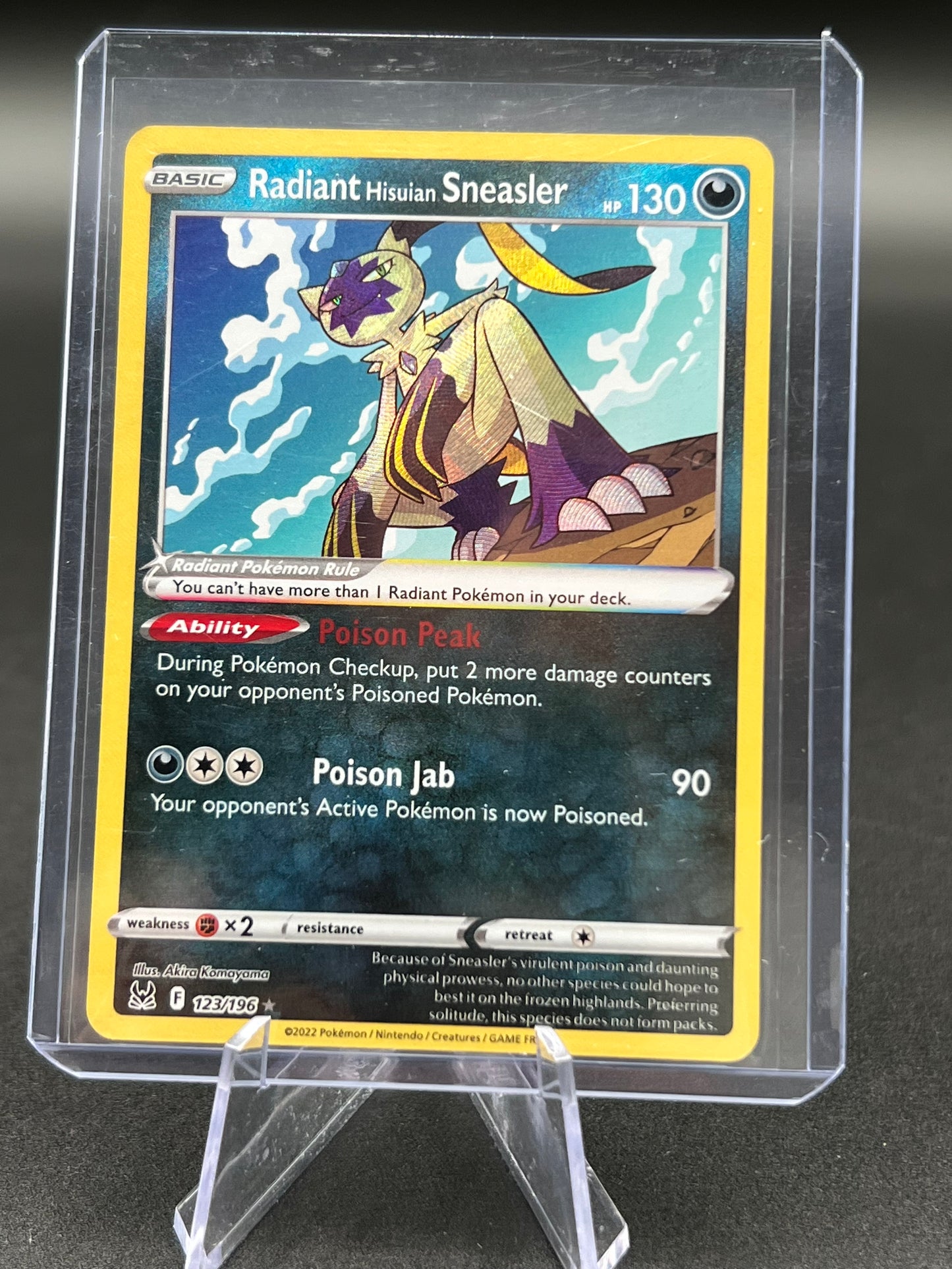 Radiant Hisuian Sneasler 123/196 - SWSH11: Lost Origin (SWSH11) Pokémon TCG