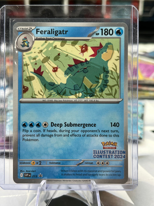 Feraligatr - 213 (Illustration Contest 2024) - SV: Scarlet & Violet Promo Cards (SVP) POKÉMON TCG