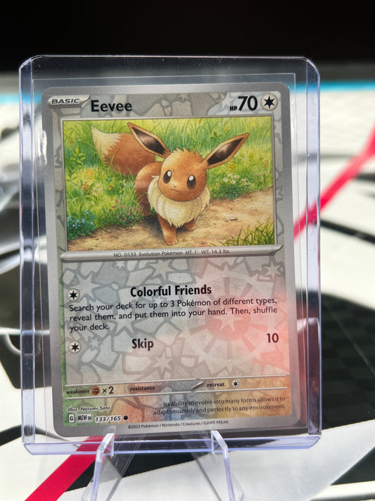 Eevee Reverse Holo 133/165 - SV: Scarlet & Violet 151 (MEW) Pokémon Card TCG