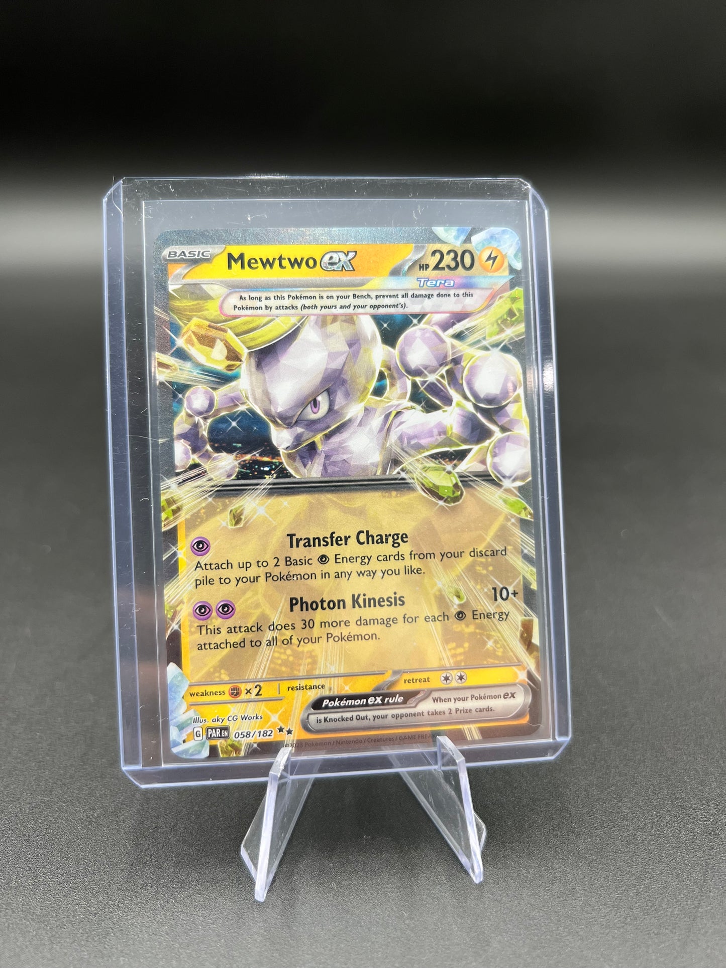Mewtwo ex 058/182 - SV04: Paradox Rift (PAR) Pokémon TCG