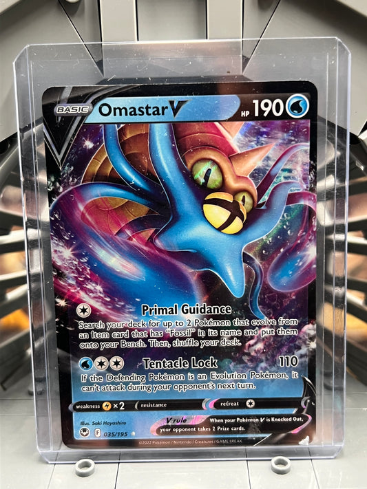 Omastar V 035/195 - SWSH12: Silver Tempest (SWSH12) Pokémon TCG