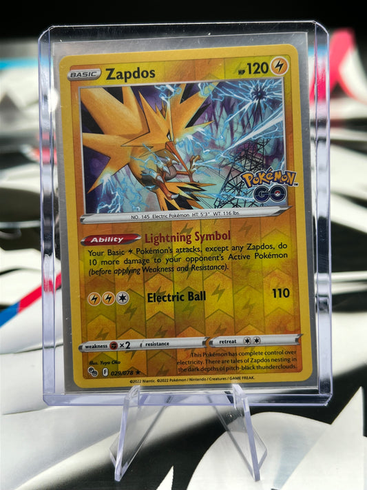 Zapdos Reverse Holo 029/078 - Pokemon GO (PGO) Pokémon Card TCG