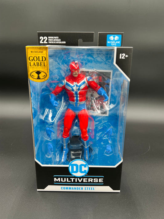 McFarlane 2024 DC Multiverse COMMANDER STEEL Action Figure Gold Label