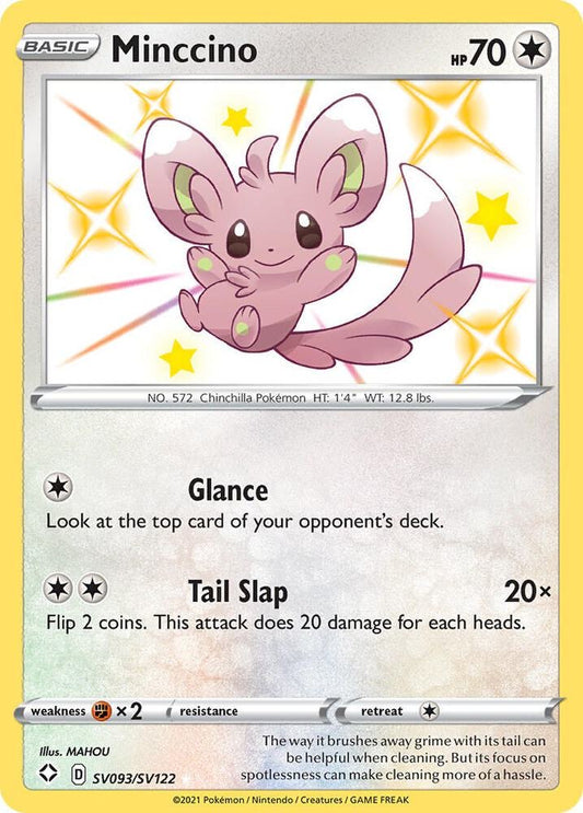 Minccino - Shining Fates: SV093/SV122 / Shiny Holo Shiny Vault (SHFSV) Pokémon TCG