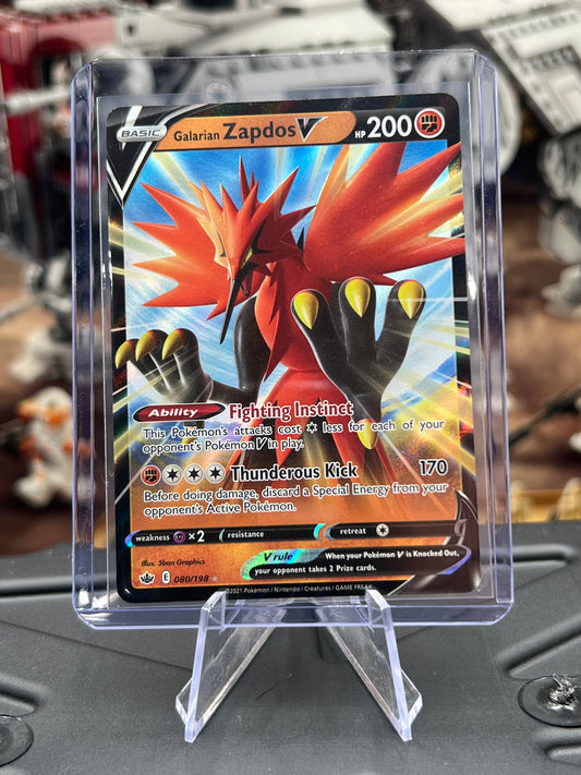 Galarian Zapdos V 080/198 - SWSH06: Chilling Reign (SWSH06) Pokémon TCG