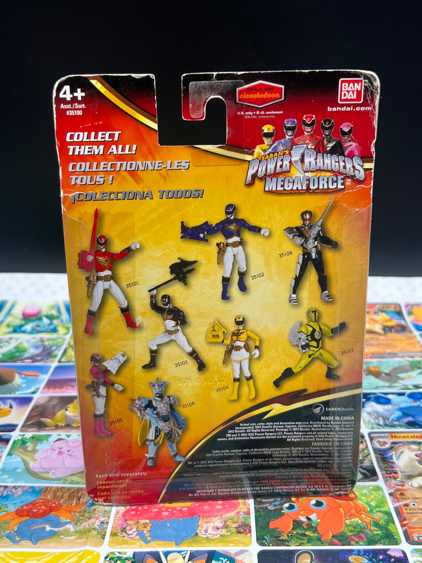 2012 Bandai Saban's Power Rangers Megaforce Blue Ranger Action Figure New In Box Power Ranger Action Figure