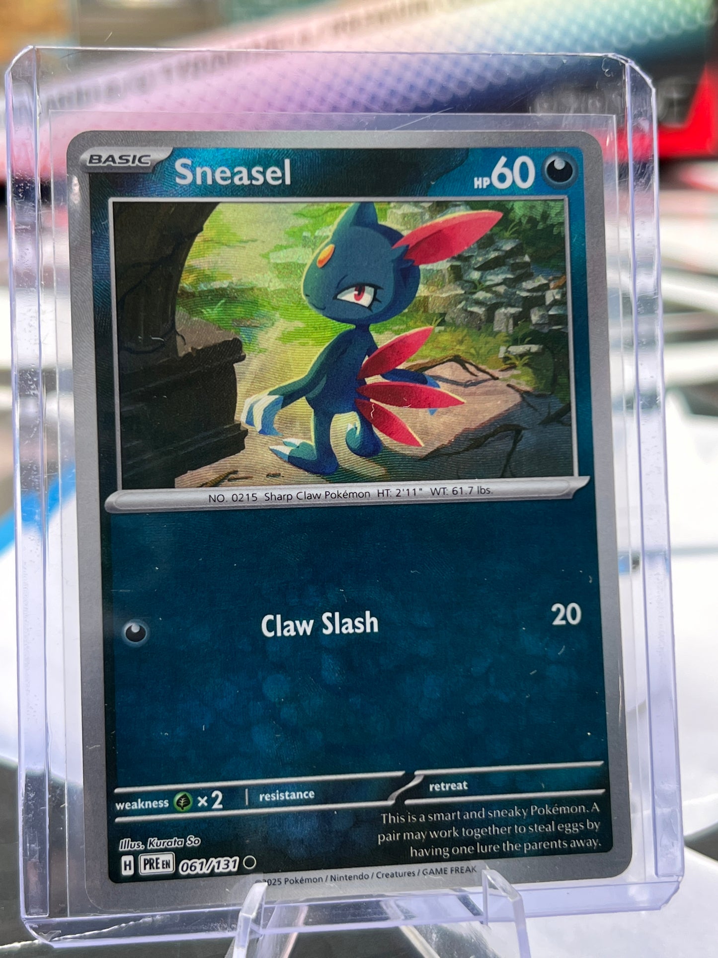 Sneasel 061/131 (Master Ball Pattern) - SV: Prismatic Evolutions (PRE) POKÉMON TCG