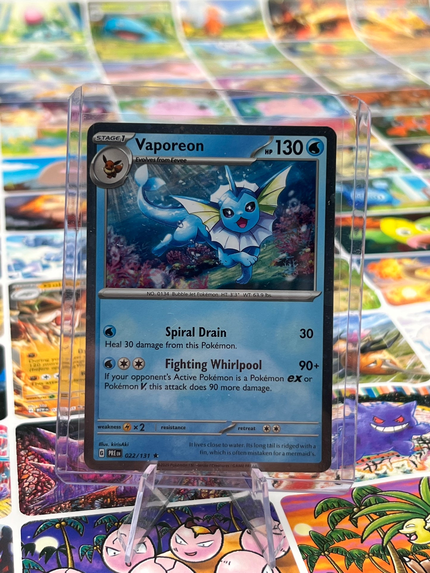 Vaporeon - 022/131 (Cosmos Holo) - Miscellaneous Cards & Products (MCAP) Pokémon Card TCG