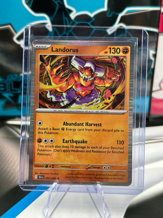 Landorus 053/086 Holo Rare - SV: Black Bolt (BLK) Pokémon TCG