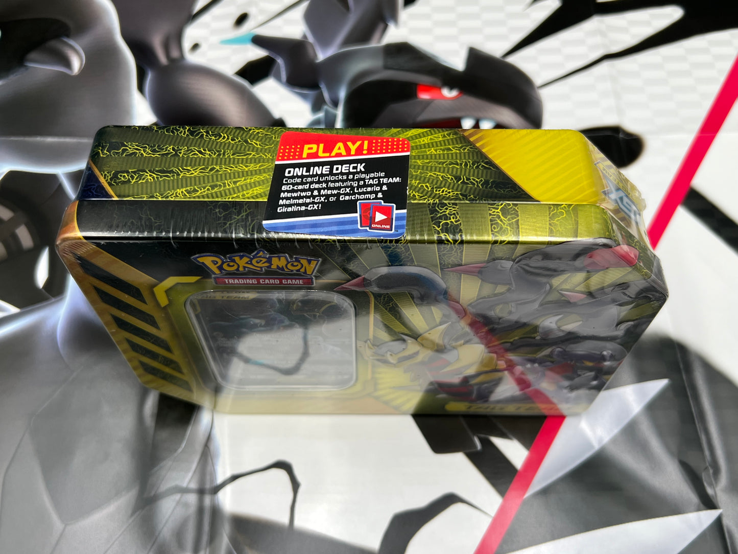 Power Partnership Tin [ Tag Team Garchomp & Giratina GX SM 193 PROMO ] - SM - Unified Minds (SM11) Pokémon TCG New