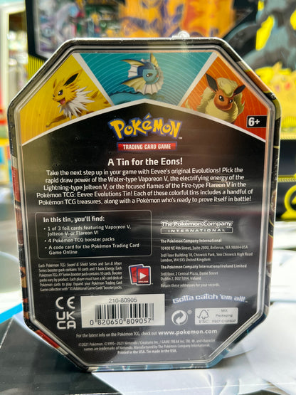 Eevee Evolutions Tin [Vaporeon V] - Miscellaneous Cards & Products (MCAP) Pokémon TCG