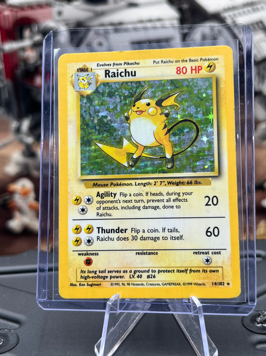 Raichu 14/102 Holo Raichu - Base Set (BS) Pokémon TCG WOTC