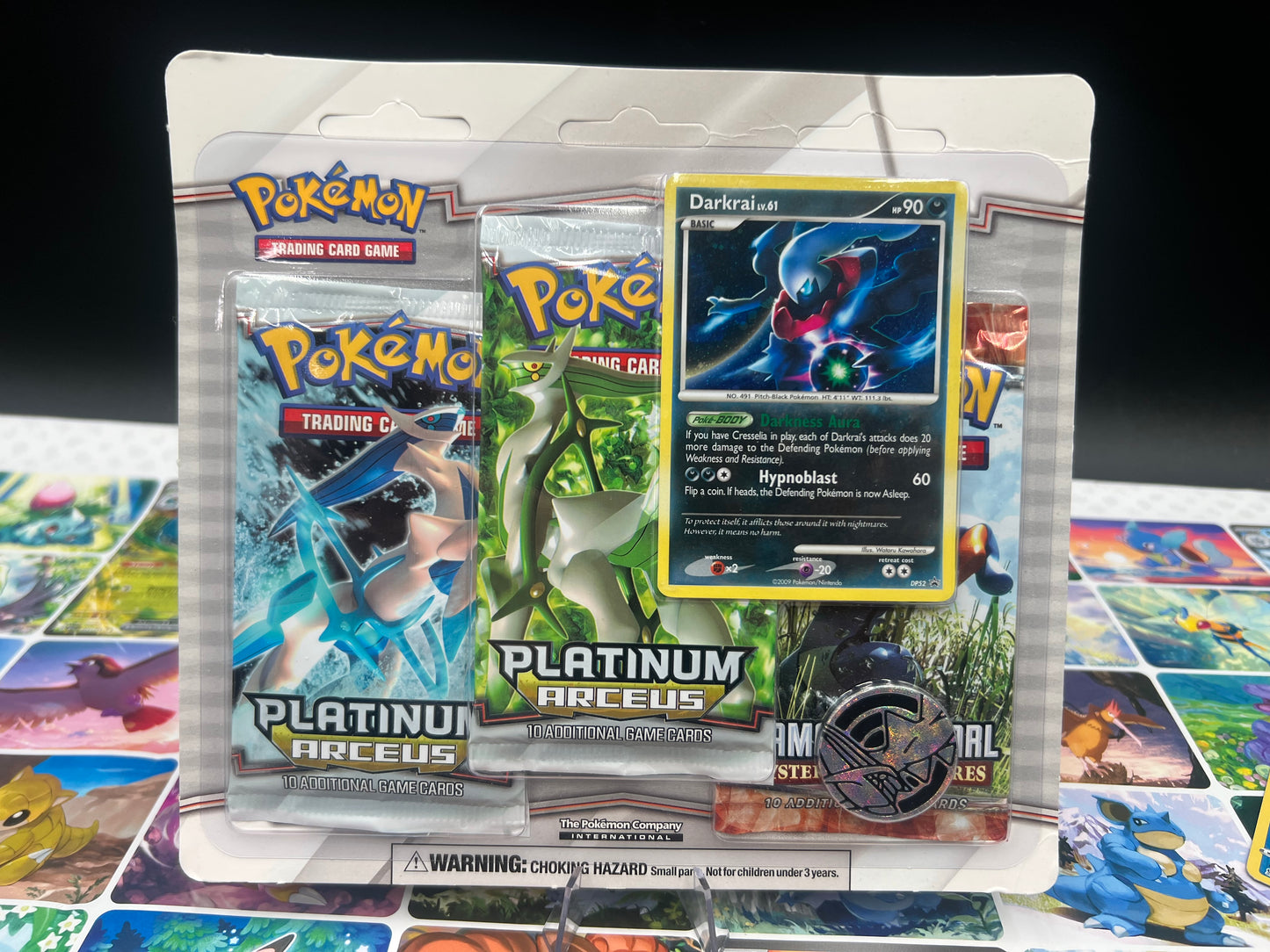 Arceus 3 Pack Blister [Darkrai] : Arceus Platinum and Diamond and Pearl - Arceus (AR) Pokémon TCG