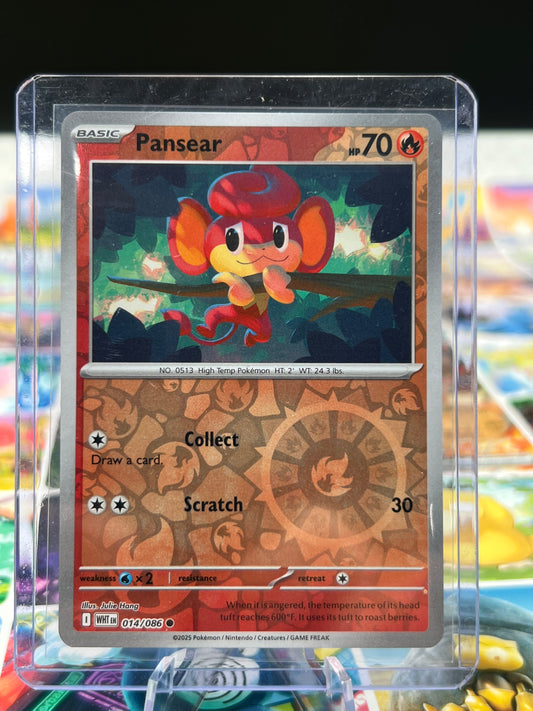 Pansear 014/086 Reverse Holo - SV: White Flare (WHT) Pokémon Card TCG