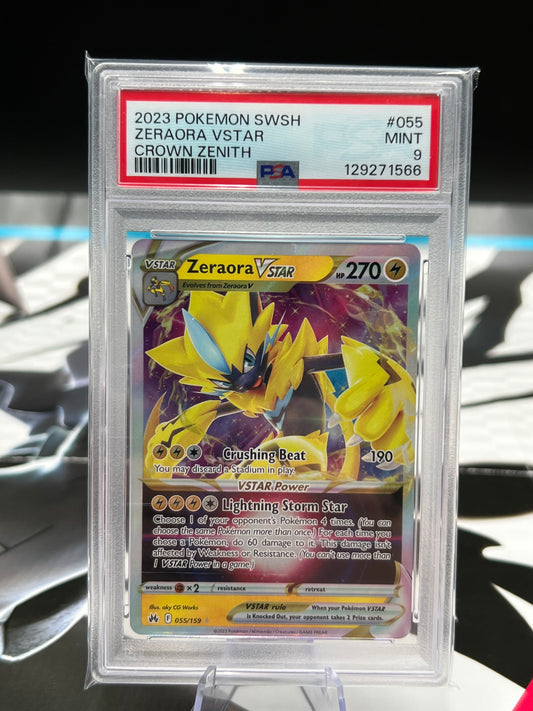 PSA 9 Zeraora VSTAR 055/159 - Crown Zenith (CRZ) Graded Pokémon TCG