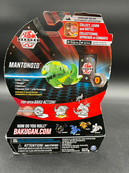 Bakugan, Mantonoid, 2-inch Tall Collectible Transforming Creature, for Ages 6 and Up