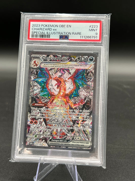 PSA 9 Charizard ex - 223/197 - SV03: Obsidian Flames (OBF) Mint Pokémon TCG