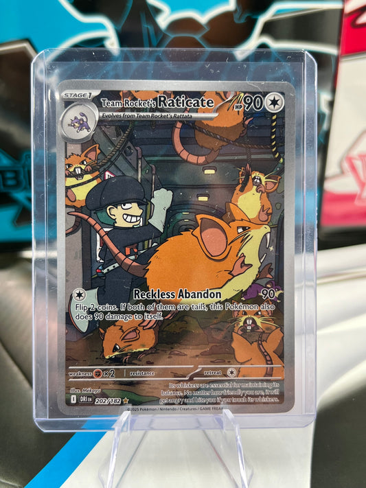 Team Rocket's Raticate - 202/182 - SV10: Destined Rivals (DRI) Pokémon TCG
