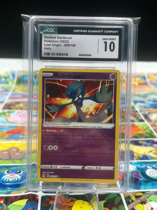 CGC 10 Radiant Gardevoir 069/196 Swsh11: Lost Origin Holo Graded Pokémon TCG