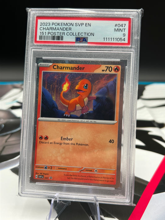 PSA 9 Charmander - 047 (Cosmos Holo) - SV: Scarlet & Violet Promo Cards (SVP) Graded Pokémon TCG Card