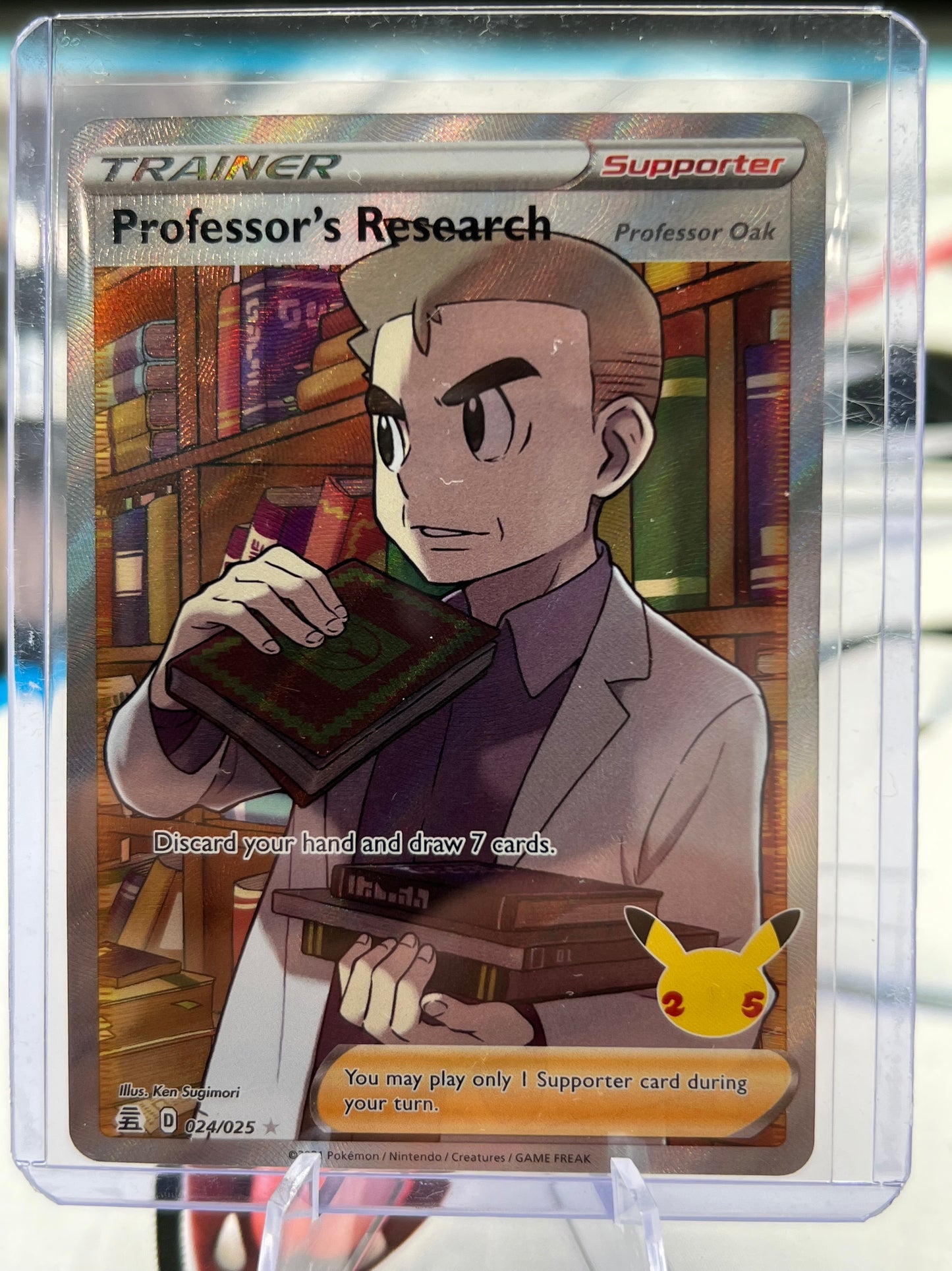Professor's Research 024/025 (Full Art) - Celebrations (CLB) Pokémon TCG