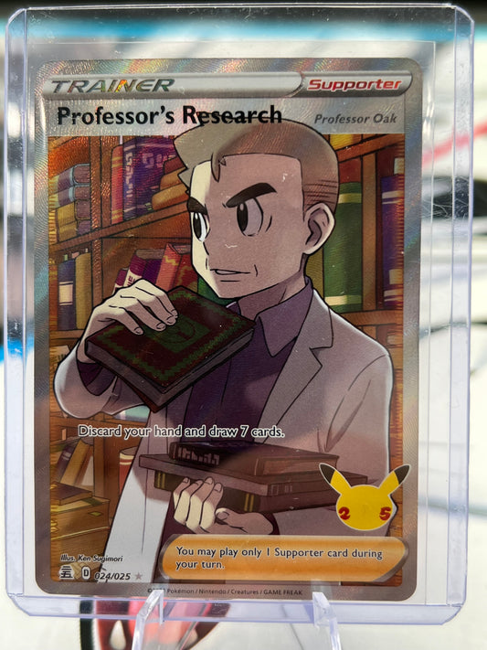 Professor's Research 024/025 (Full Art) - Celebrations (CLB) Pokémon TCG