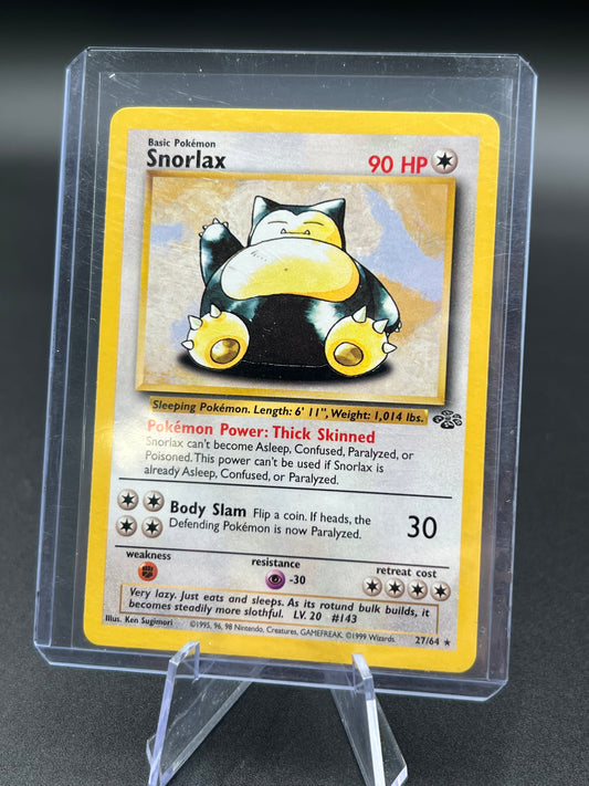 Snorlax 27/64 Non-Holo Jungle Unlimited Pokémon Card LIGHT PLAY Pokémon TCG