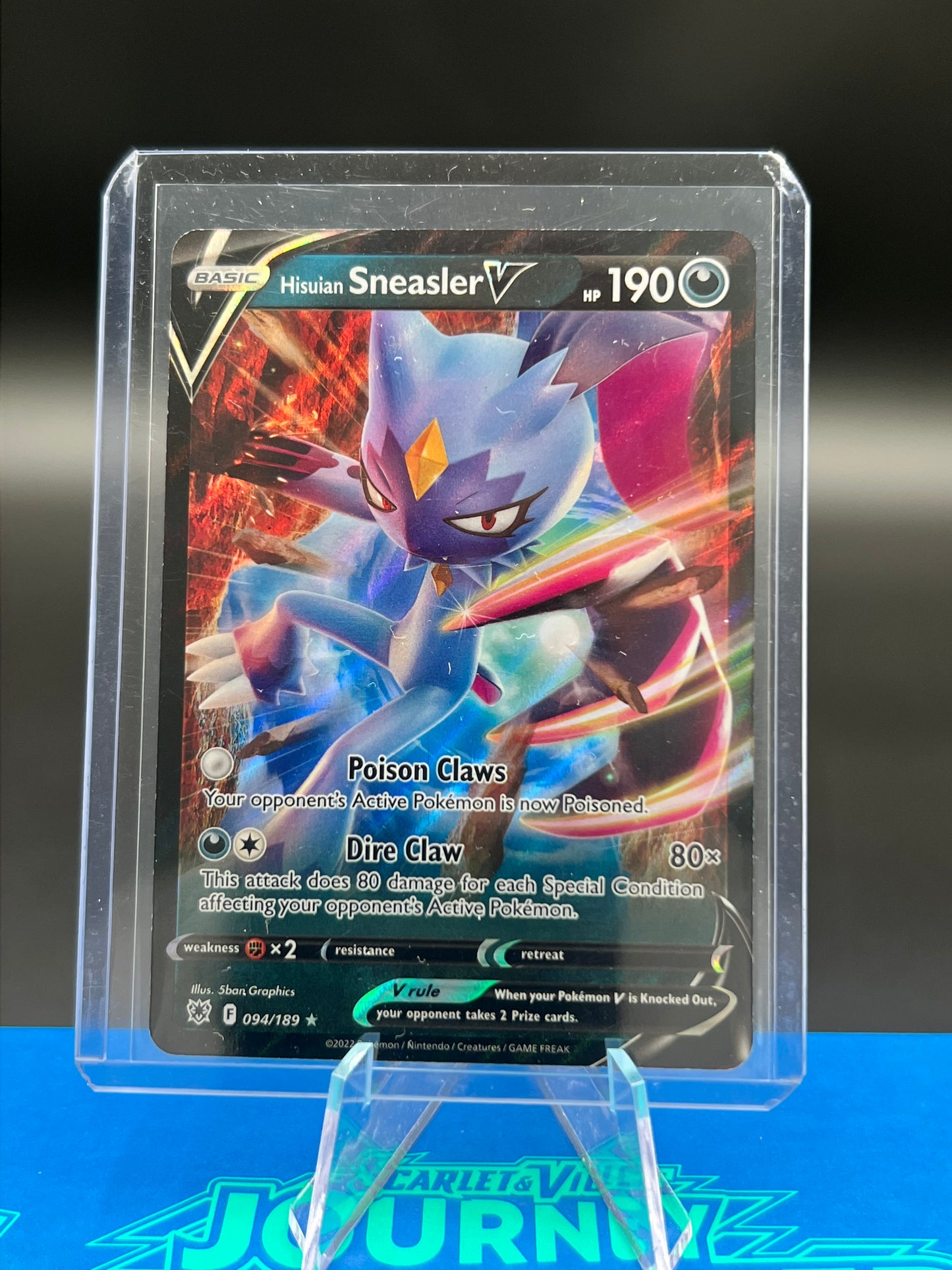 Hisuian Sneasler 094/189 V - SWSH10: Astral Radiance (SWSH10) Pokémon TCG