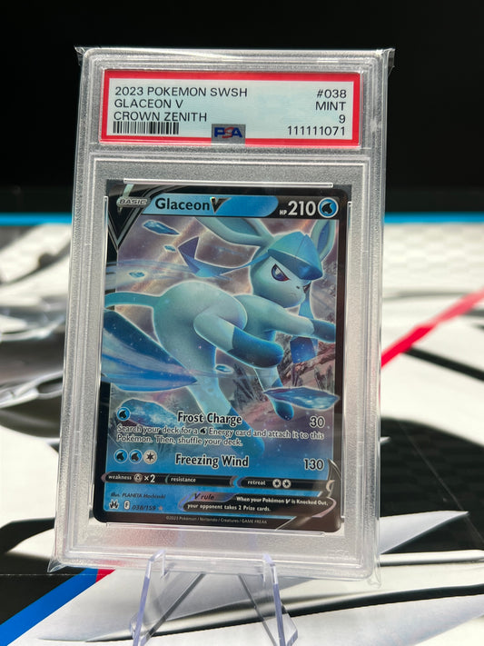 PSA 9 Glaceon V 038/159 - Crown Zenith (CRZ) Pokémon TCG