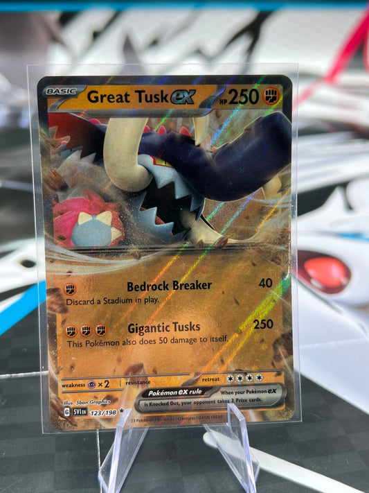 Great Tusk ex - 123/198 - SV01: Scarlet & Violet Base Set (SVI) Pokémon TCG
